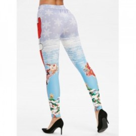 Christmas Santa Claus Print Leggings