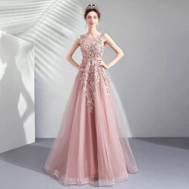 Evening Dress, Feminine, Celebrity Annual Meeting, French Light Luxury Banquet