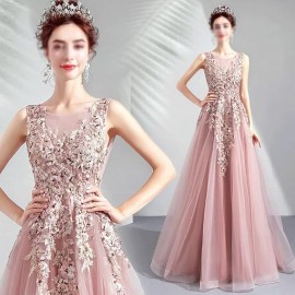 Evening Dress, Feminine, Celebrity Annual Meeting, French Light Luxury Banquet