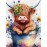 Women's Cow & Floral Print T-shirt - Casual Short Sleeve Crew Neck Top for Spring & Summer