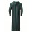 Eid Al-Adha Men's Long Sleeve Retro Striped Crew Neck Hooded kandura Vintage Embroidery Casual Ethnic Style Men's Long Thobe