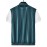 Men's Solid Sleeveless And Zipper Down Vest Jacket With Zippered Pockets And Novel Design Hollow Fabric, Versatile And Breathable Jacket For Outdoors Activities